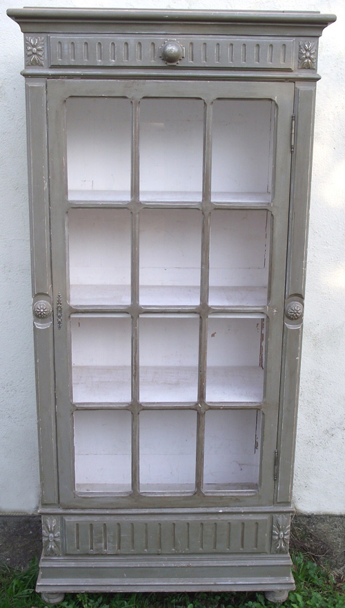 louis glazed display cabinet
